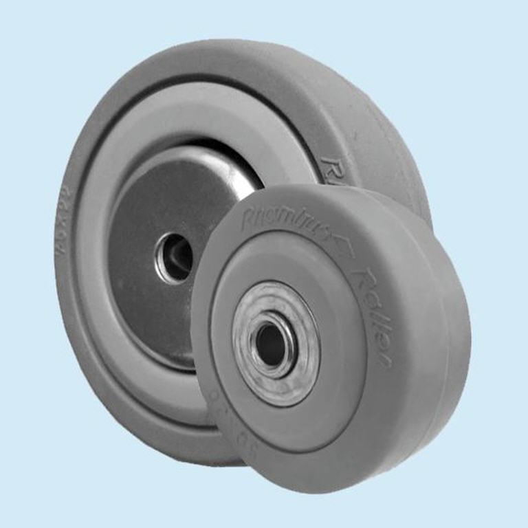 Einbaurad 150mm TPE Gummi - Thermoplastische Apparaterolle